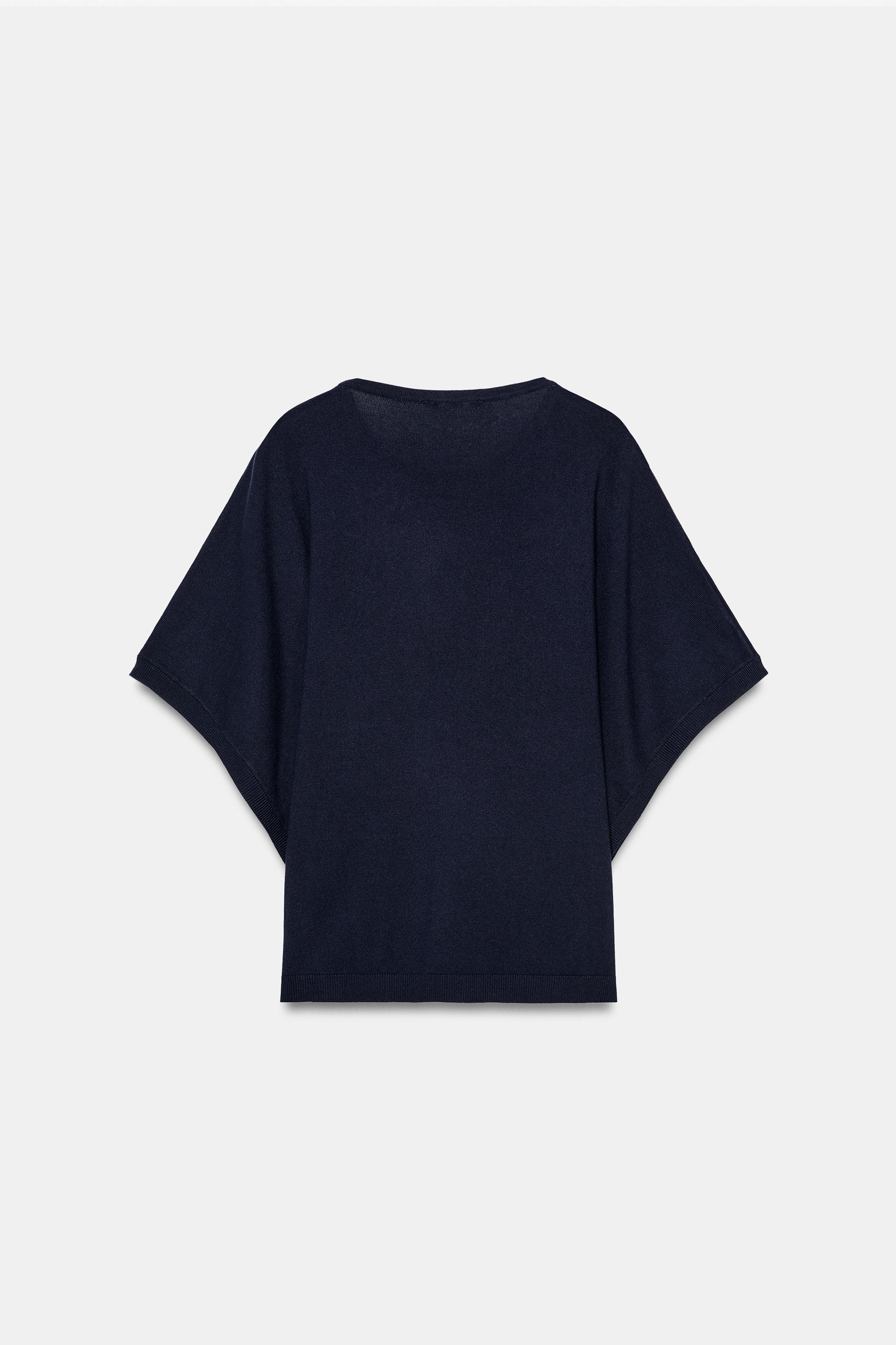 Женские свитеры Zara WIDE SLEEVE KNIT TOP — фото 4
