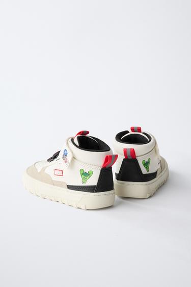 THE AVENGERS © MARVEL HIGH-TOP SNEAKERS - White by Zara - Image 5