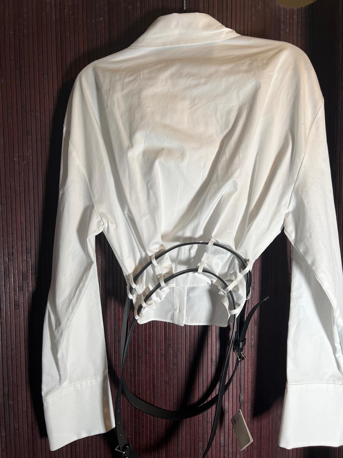 POPLIN SHIRT WITH DOUBLE BELT - Image 3
