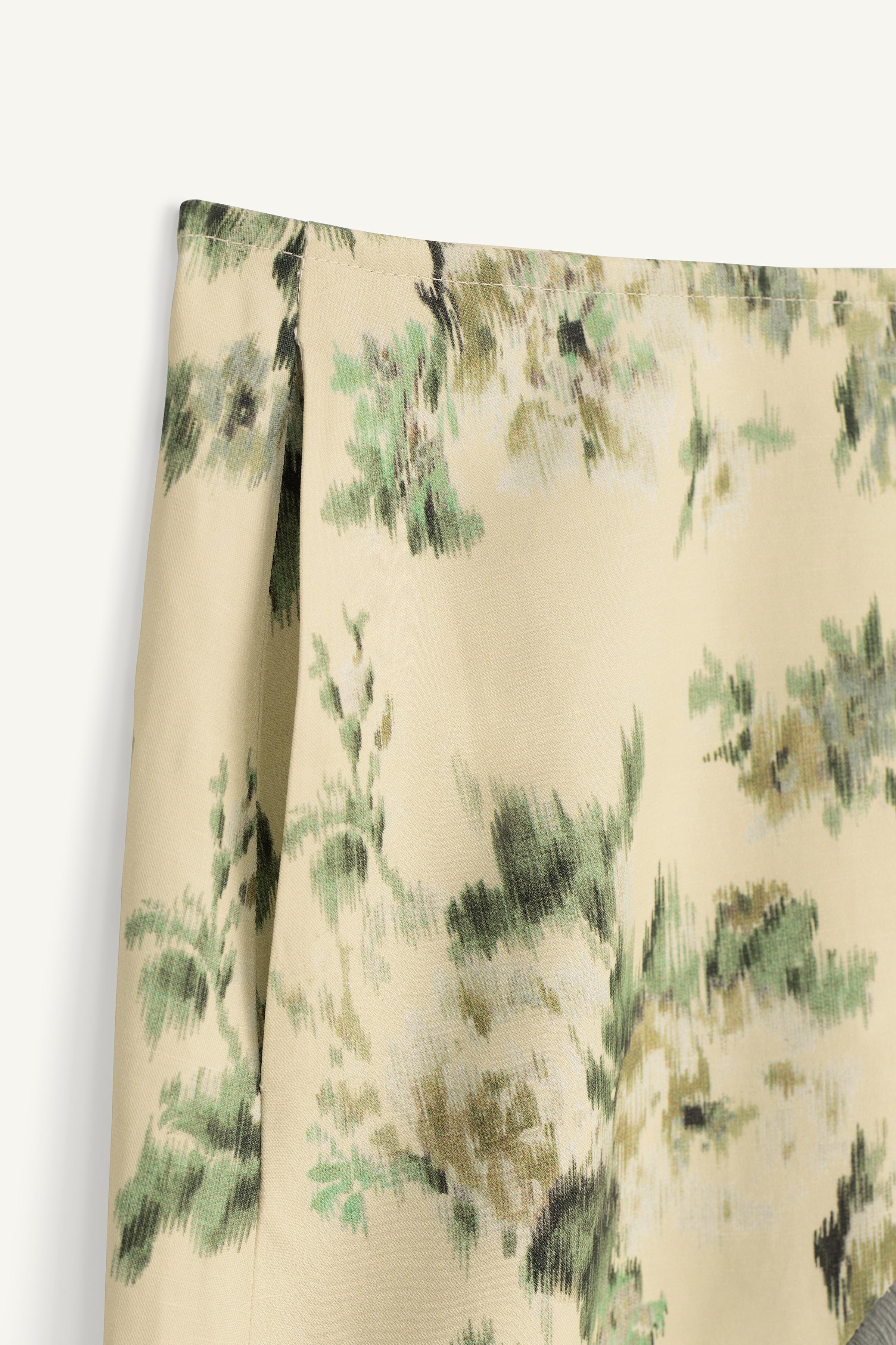 LIMITED EDITION FLORAL FRINGE SKIRT - Printed | ZARA United States