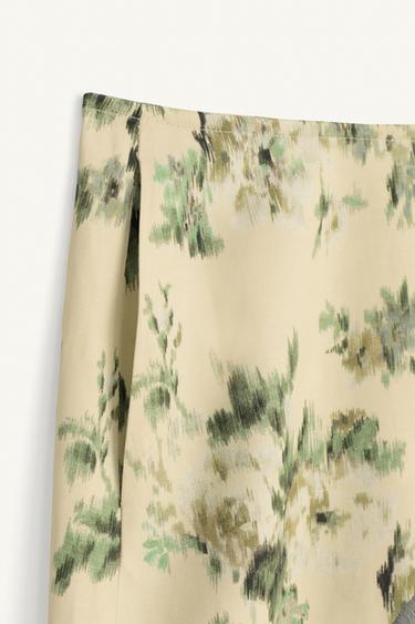 LIMITED EDITION FLORAL FRINGED SKIRT - Printed by Zara - Image 8