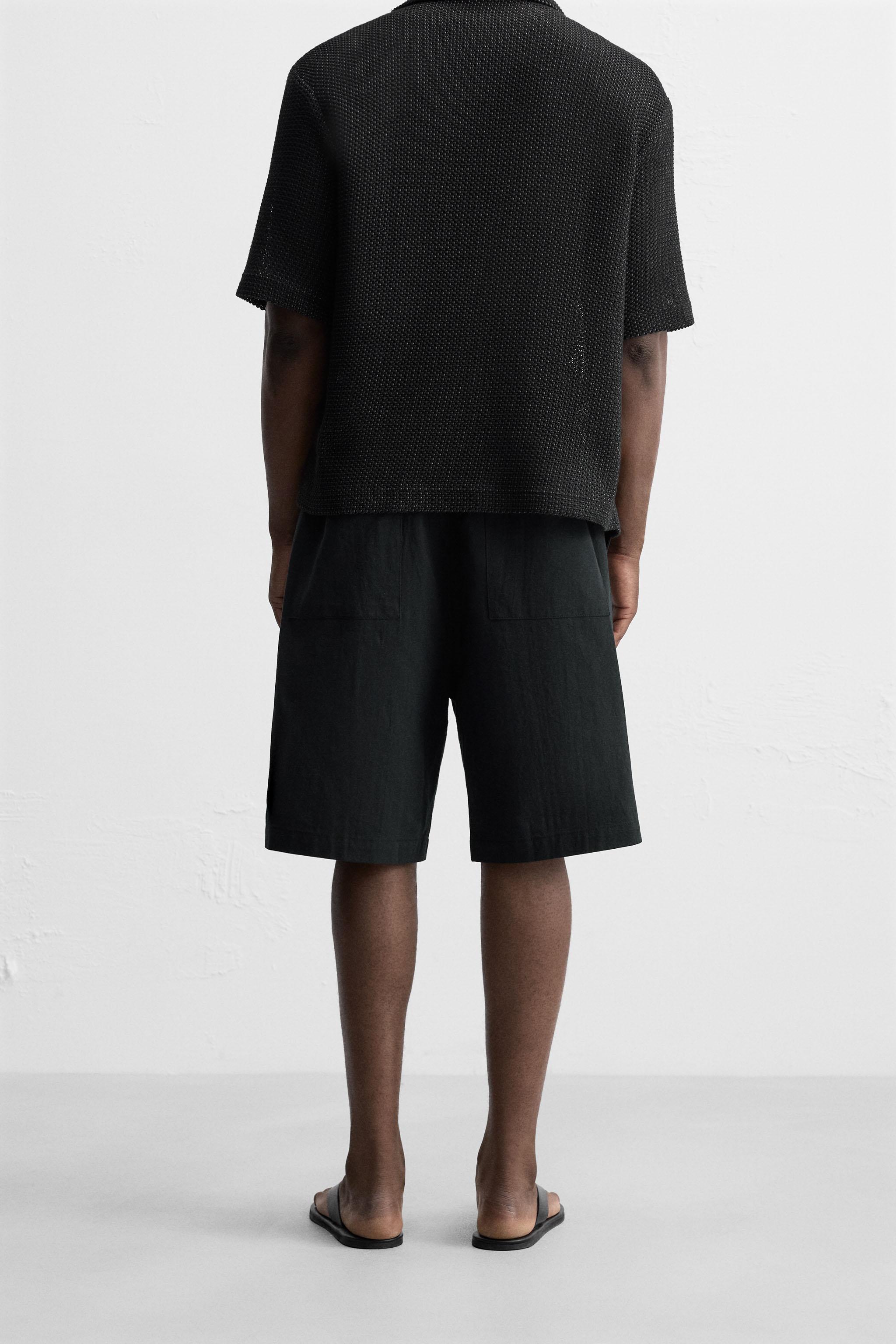 RELAXED FIT COTTON BERMUDA SHORTS