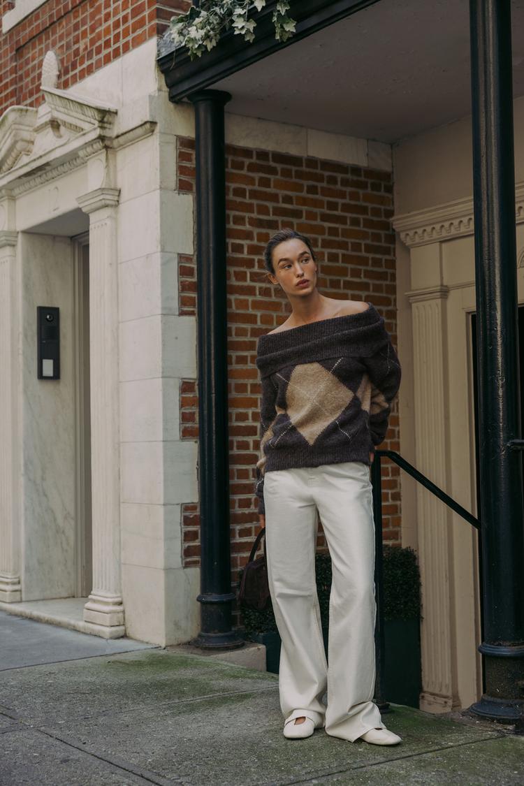 Off The Shoulder Pullover Spalle Scoperte Zara Maglia Con Spalle