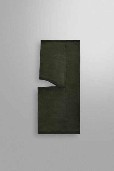 WOOL BLEND BALACLAVA - Green by Zara