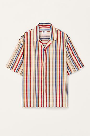 CHEMISE À CARREAUX ÉDITION LIMITÉE - Écru / Rouge de Zara