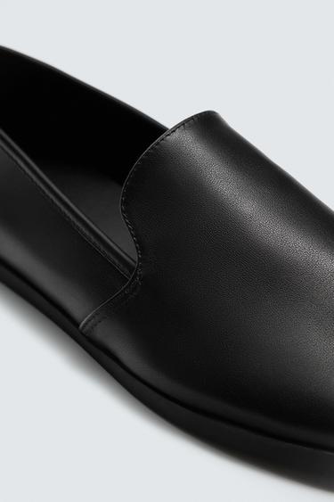 LEATHER LOAFERS - Black by Zara - Image 2