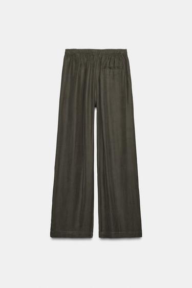 PANTALON FLUIDE ZW COLLECTION - Gris de Zara - Image 5