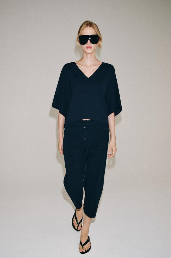 COTTON T-SHIRT AND TROUSERS SET -  by Zara - Image 0