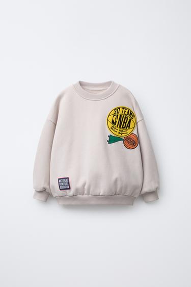 Zara Açık bej - NBA TAKIM YAMALI SWEATSHIRT