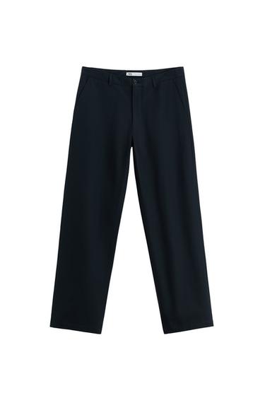 STRAIGHT FIT TROUSERS