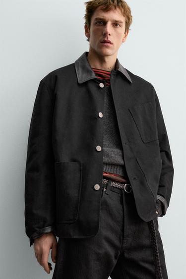 VESTE EN CUIR BIMATIÈRE AARON LEVINE X ZARA - Noir de Zara - Image 5