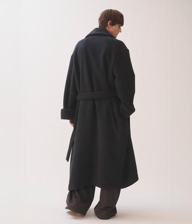 LINDA EVANGELISTA CASHMERE BATHROBE-COAT - Gris moyen de Zara - Image 7