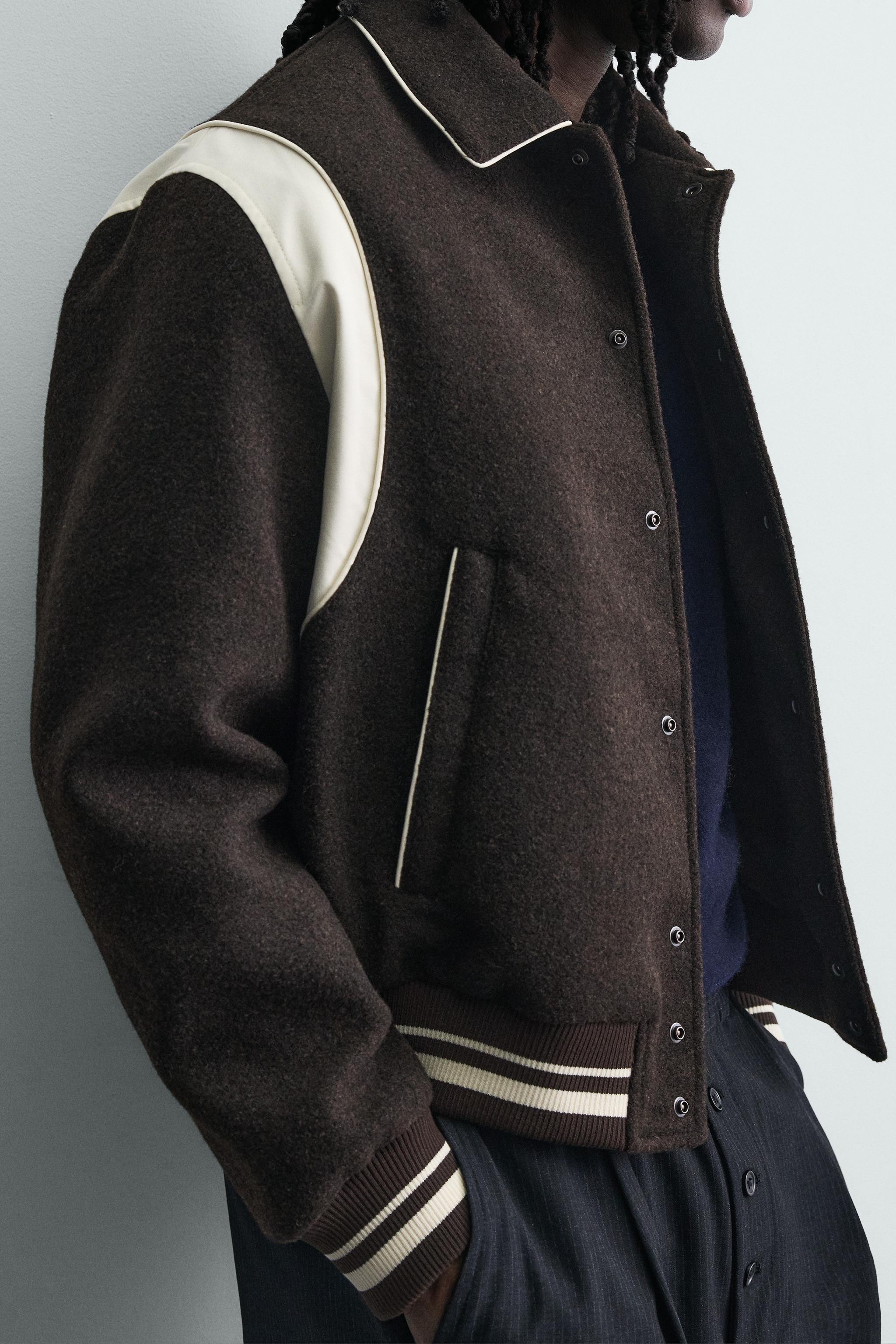 BLOUSON BOMBER AVEC CONTRASTES