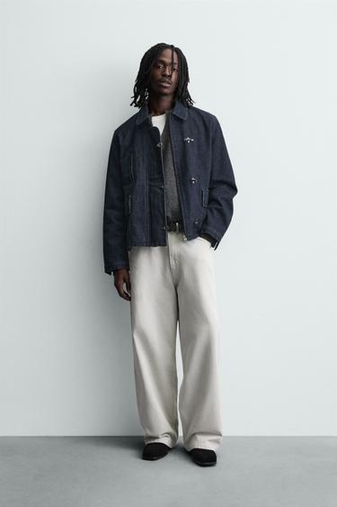 جاكيت DENIM ALAMARES - نيلي الخاص بـ Zara