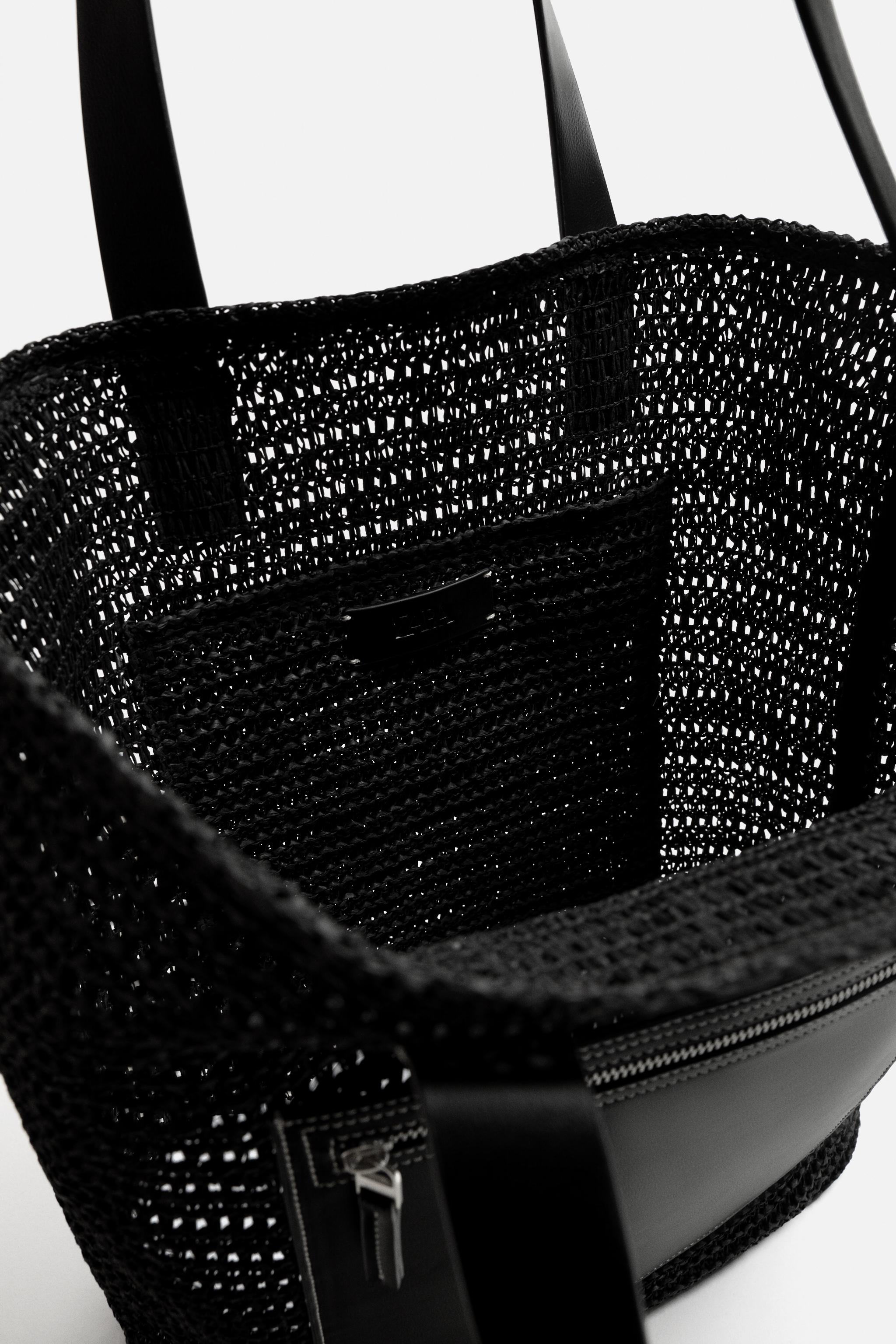 ウーブン トートバッグ - ブラック | ZARA Japan / 日本