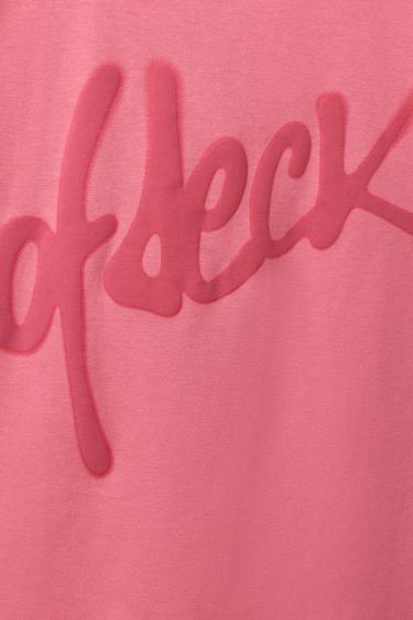 T-SHIRT À IMPRIMÉ GRAFFITI - Rose / Blanc de Zara - Image 3