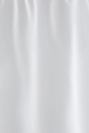 PANTALON LONG EN COTON - Blanc de Zara - Image 3