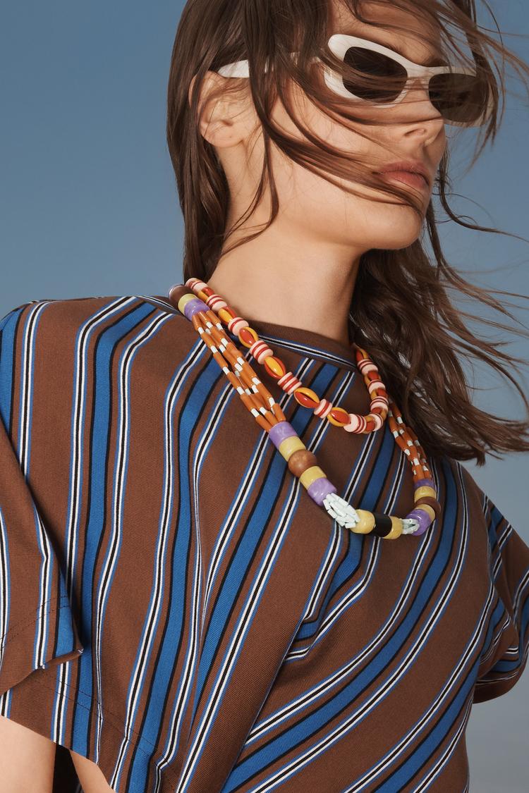 LIMITED EDITION STRIPED DRAPED DRESS