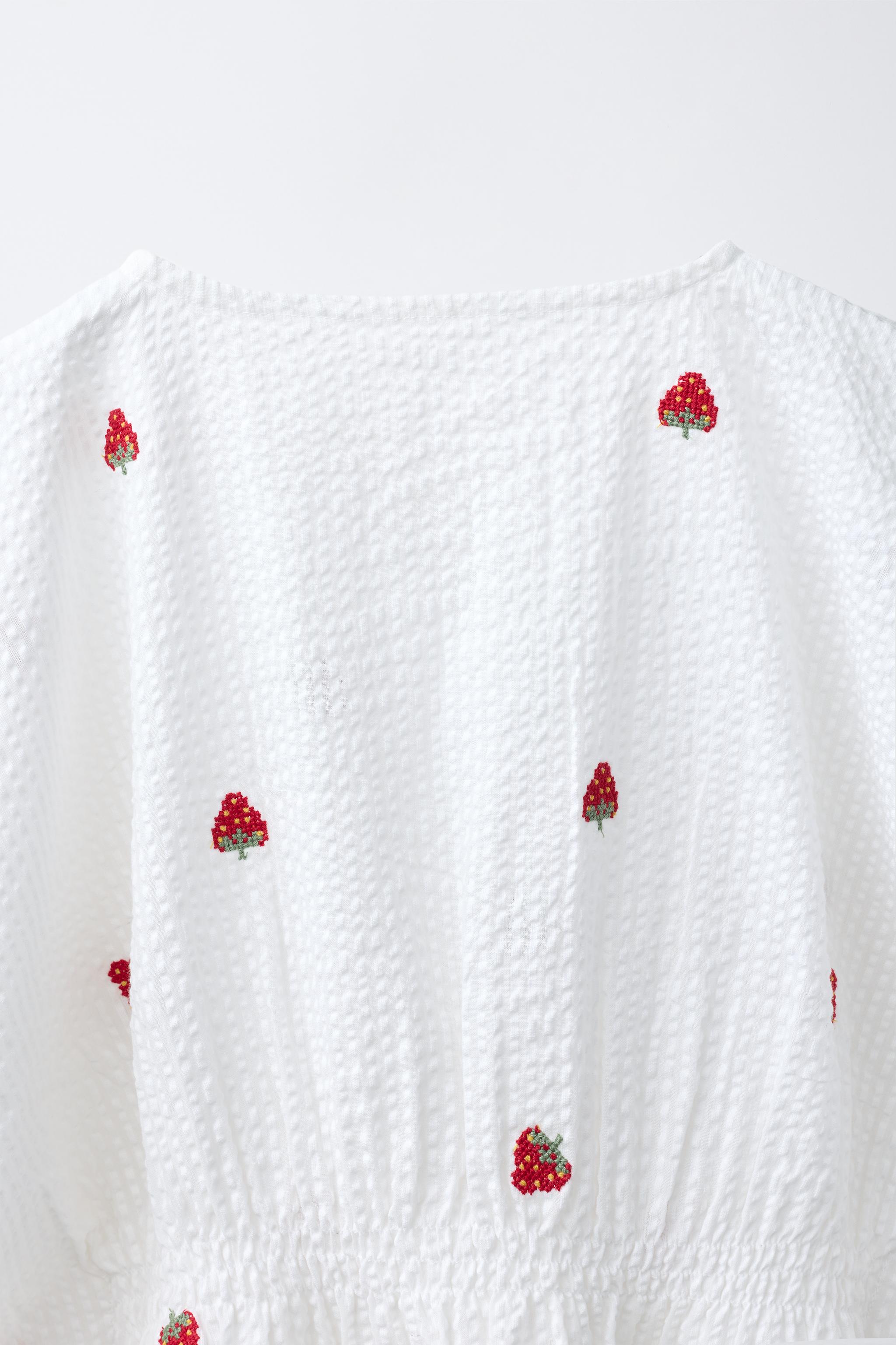 CAFTAN FRAISES BRODÉES