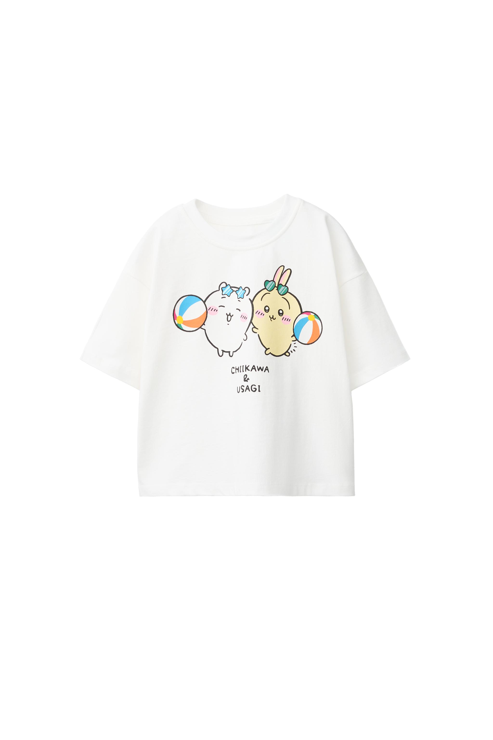 s10rw(yuxki waga) SORAIRO CLUB × CHIBITA CHIIKAWA @NAGANO T-SHIRT - White | ZARA Turkey