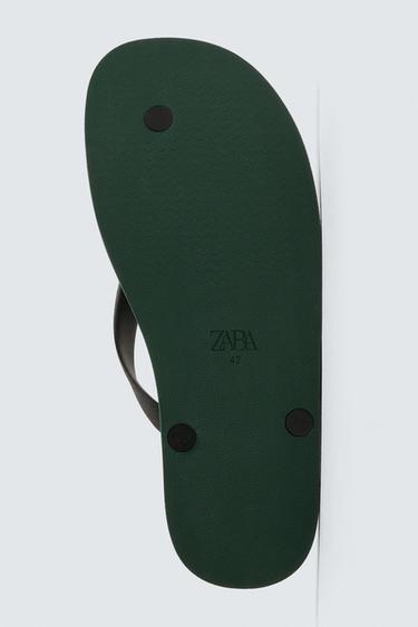 SANDALES À BRIDES - Vert de Zara - Image 6