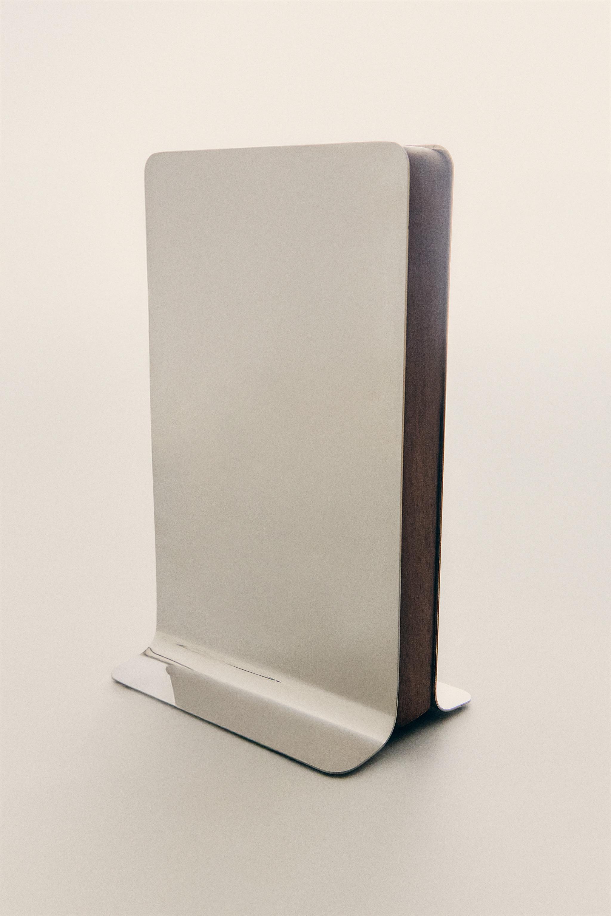 WOOD AND METAL BOOKENDS