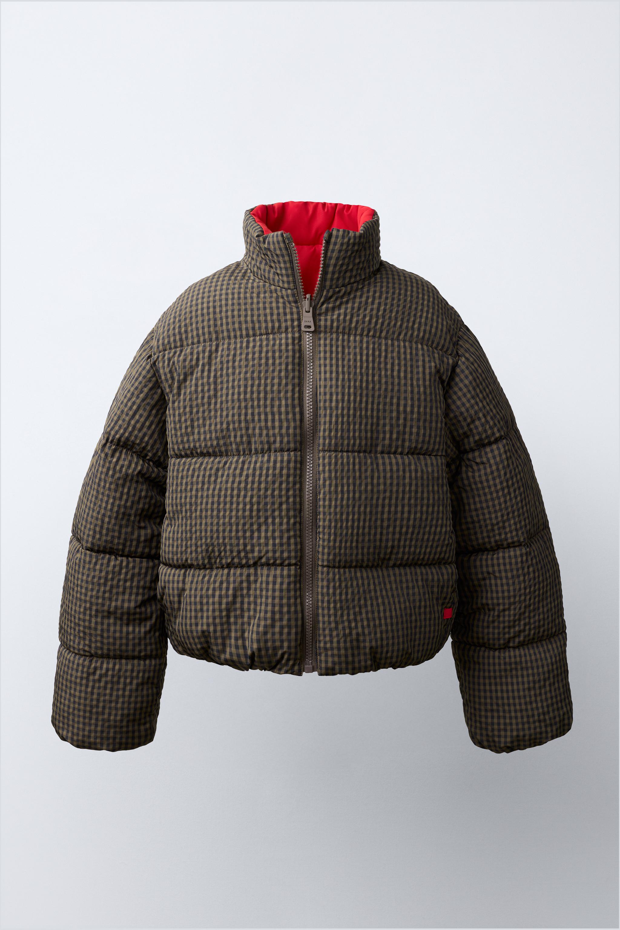 BLOUSON MATELASSÉ RÉVERSIBLE À CARREAUX