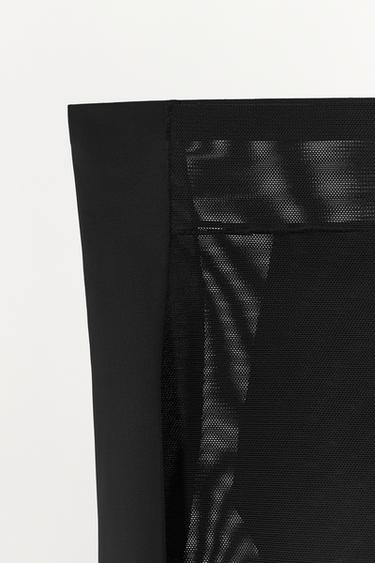 POLYAMIDE BLEND LACE SHORTS - Black by Zara - Image 5