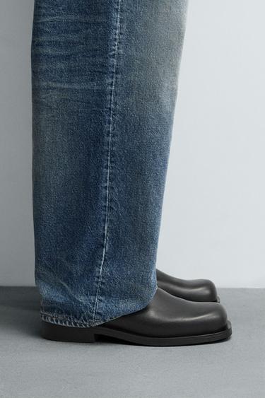 LEATHER BOOTS - Black by Zara - Image 0