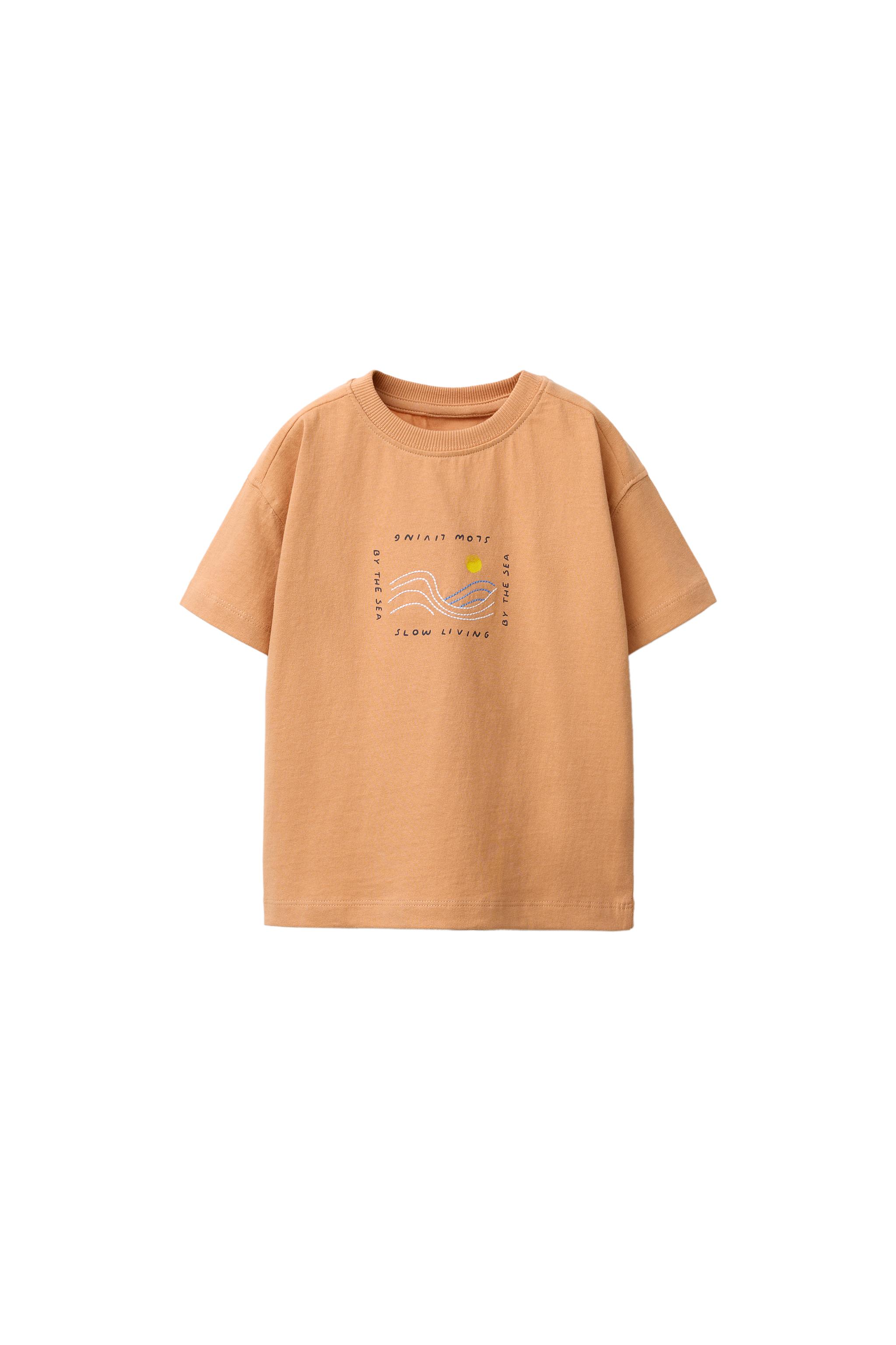 ★ドイツ発*ZARA*新作*STRIPED Tシャツ/BROWN★ DOUBLE STRIPE T-SHIRT - Chocolate brown | ZARA United States