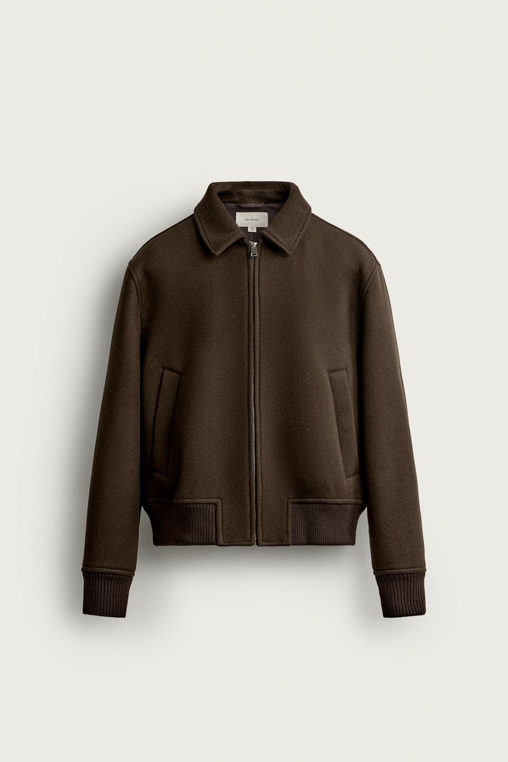 REGULAR FIT WOOL BLEND JACKET
