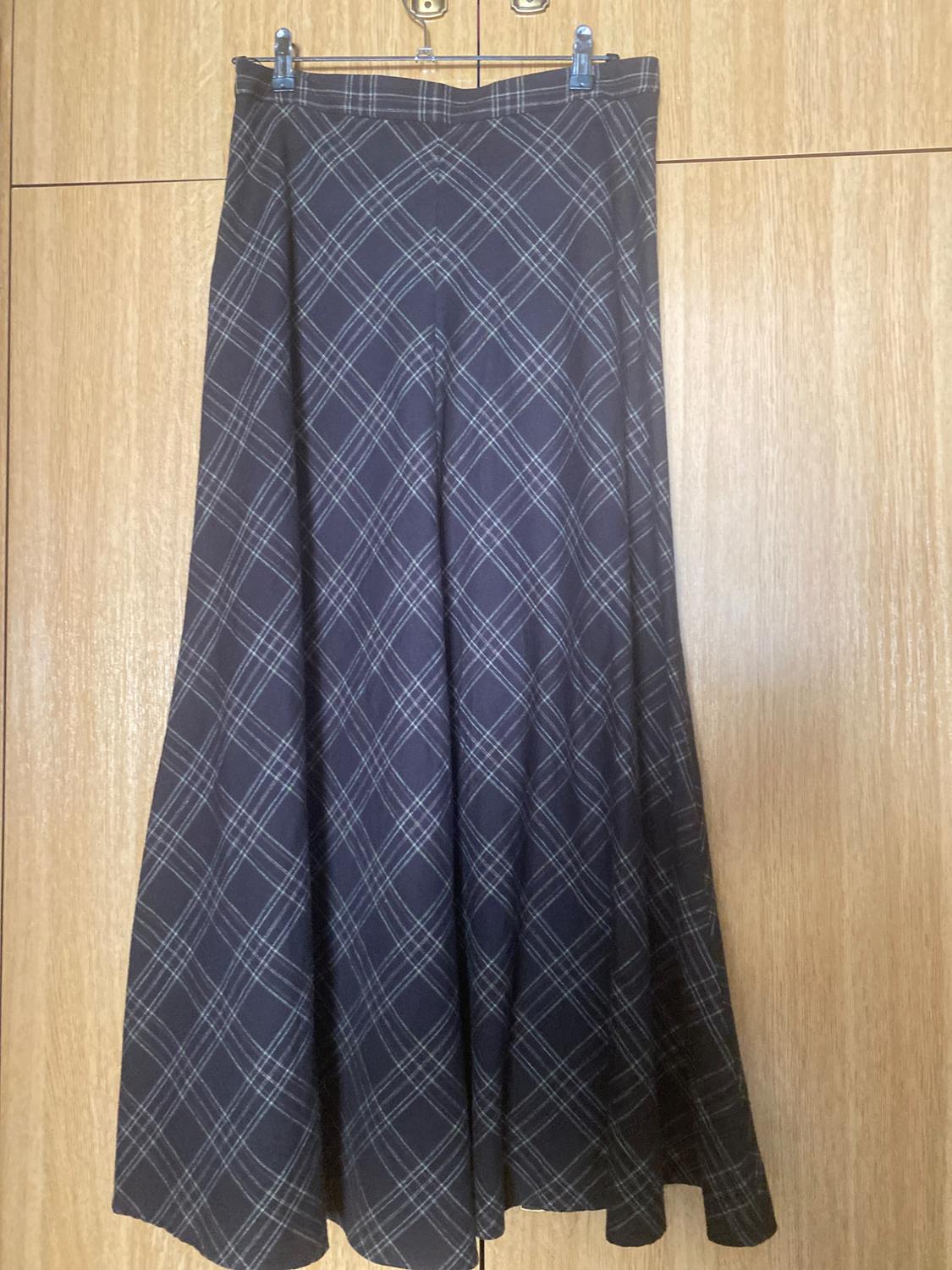 CHECK LONG SKIRT - Image 2