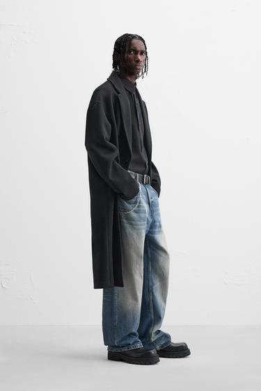 OVERSIZE FIT COAT - Black by Zara - Image 3