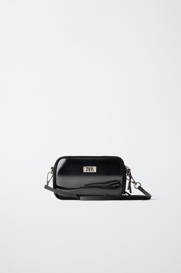 NYLON CROSSBODY BAG - Black by Zara - Image 4
