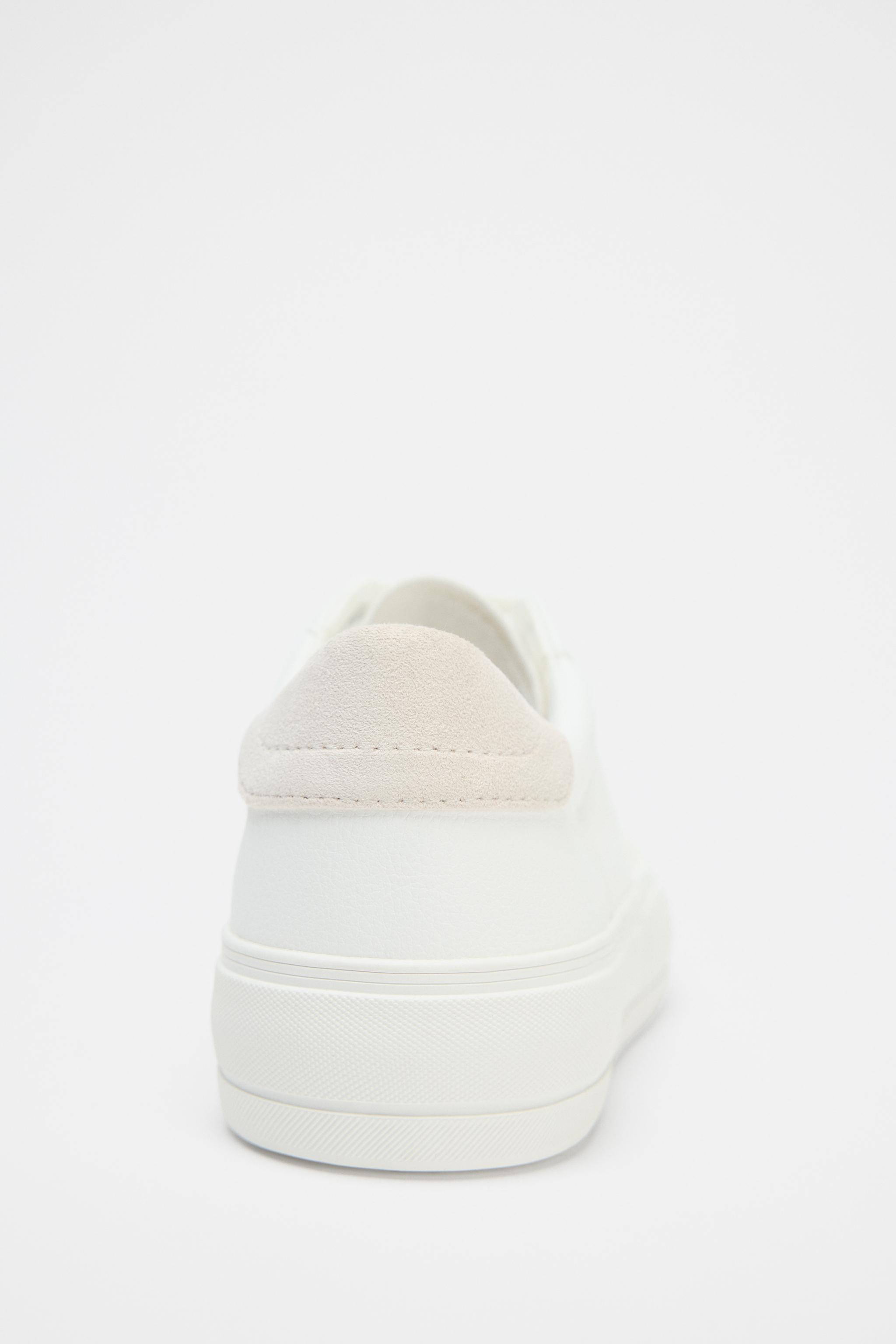 TOPSTITCHING DETAIL SNEAKERS