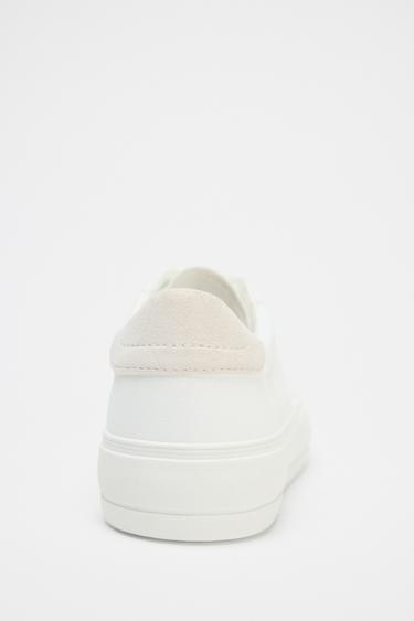 SNEAKERS WITH TOPSTITCH DETAIL - White by Zara - Image 6