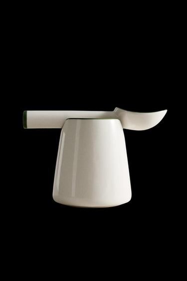 Zara STONEWARE ICE CREAM SERVING SET - Green - Image 0