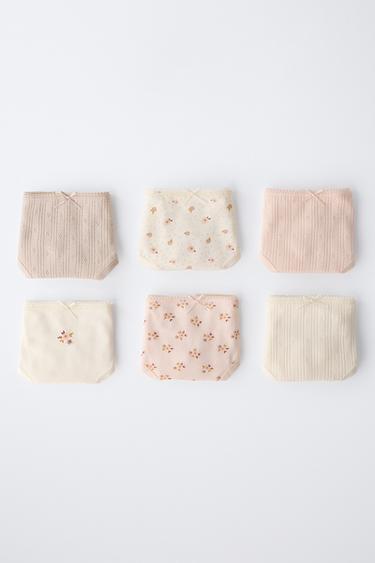 1 1/2-6 ANS/ LOT DE SIX CULOTTES IMPRIMÉES FLEURS - Rose poudré de Zara - Image 4