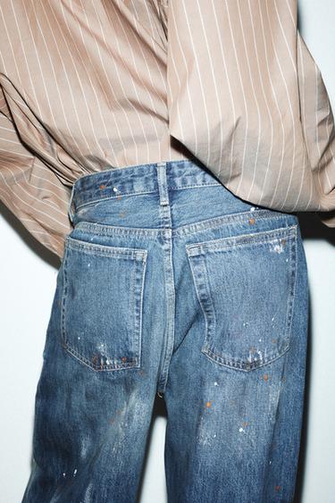 JEAN TRF AMPLE OVERSIZE TAILLE HAUTE - Bleu de Zara - Image 6