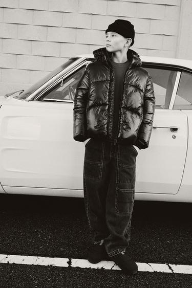 Zara BAGGY JEANS WITH POCKETS - Black