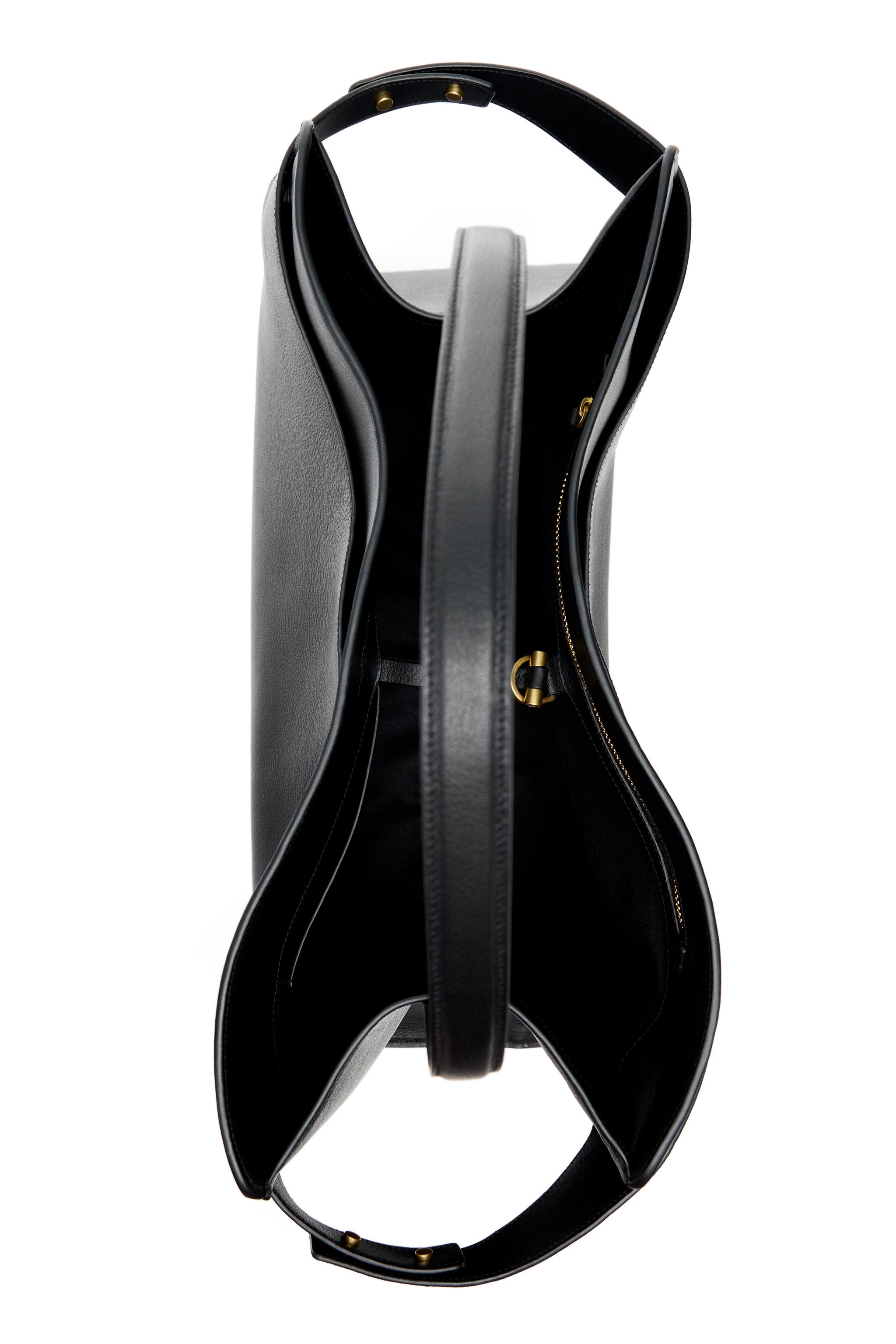 24時間以内発送 未使用品 黒色 Leather Shoulder Bag 0440824115694cl_05