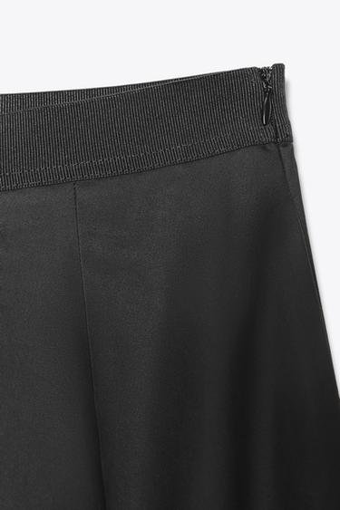 JUPE MI-LONGUE PLISSÉE - Noir de Zara - Image 7