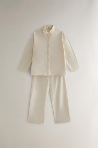 CHEMISE FLANELLE - Écru de Zara - Image 4