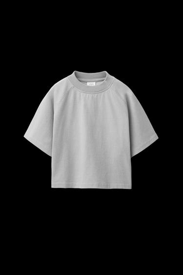 T-SHIRT- UND BERMUDA-SET GARMENT DYE - Grau von Zara