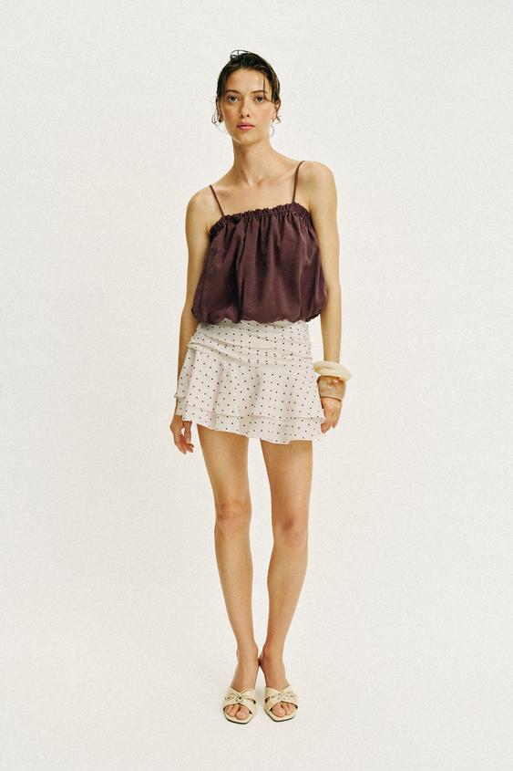 BALLOON STRAP TOP from Zara - $39.90