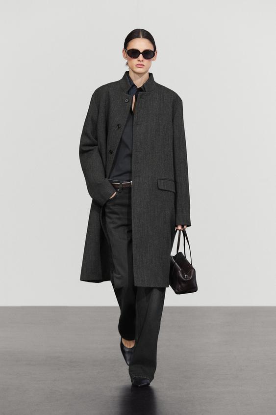 Zara High collar wool coat - 892 - Image 0