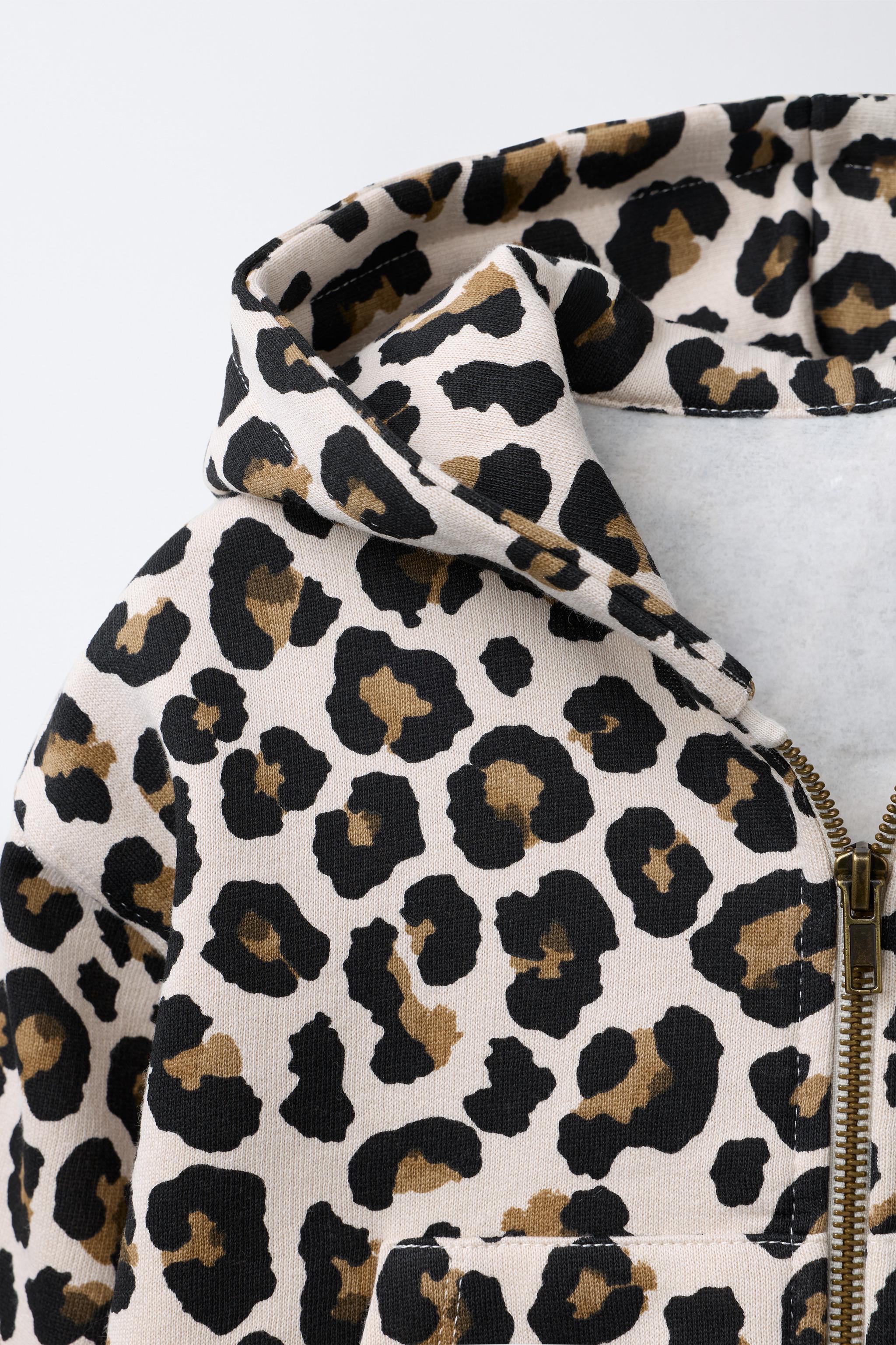 SWEAT À CAPUCHE ANIMAL PRINT