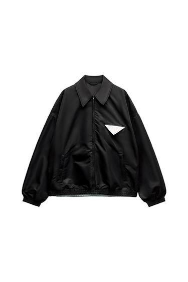CONTRAST NYLON JACKET