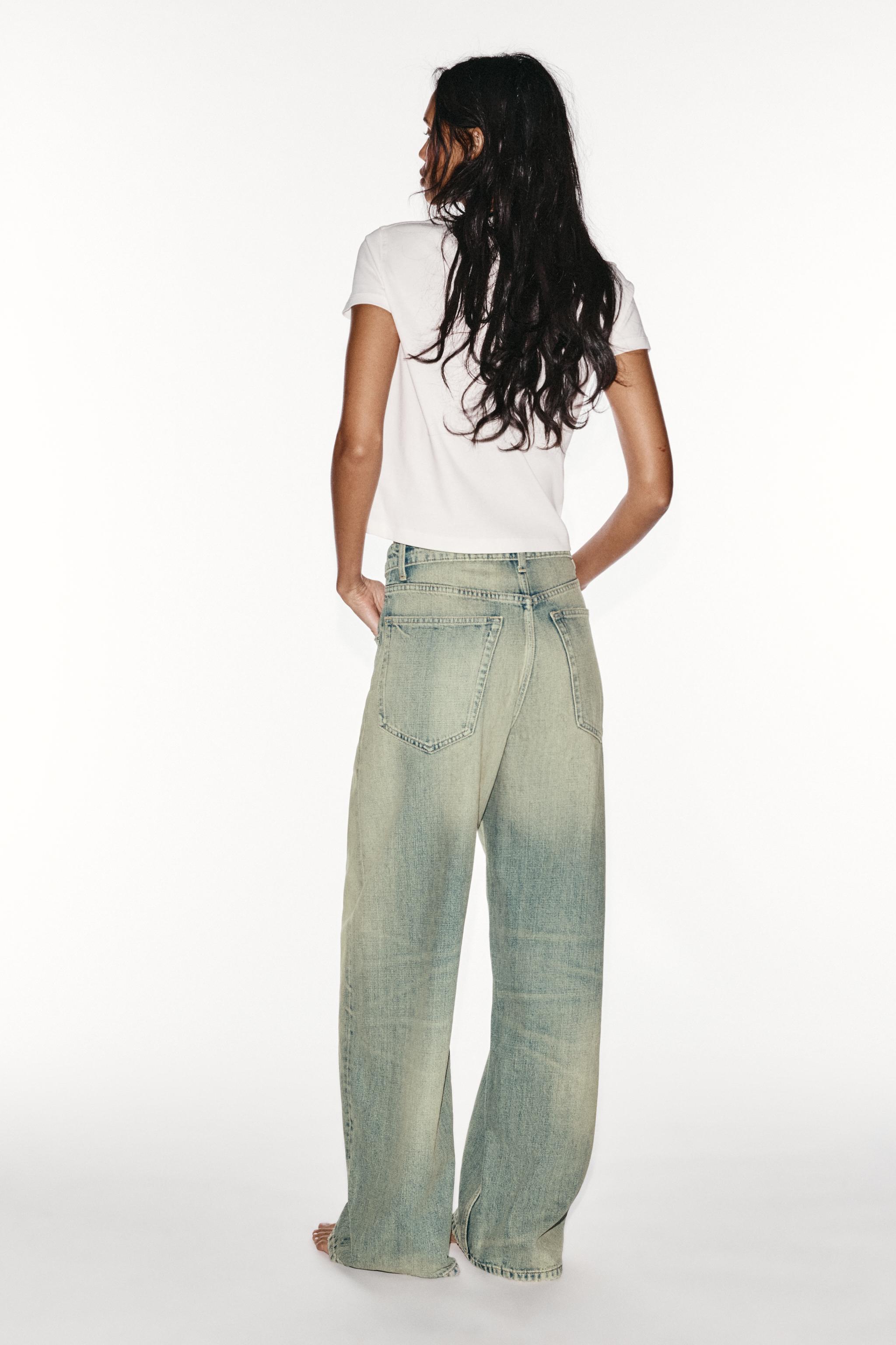 TRF MID-RISE FOLDED WAIST JEANS