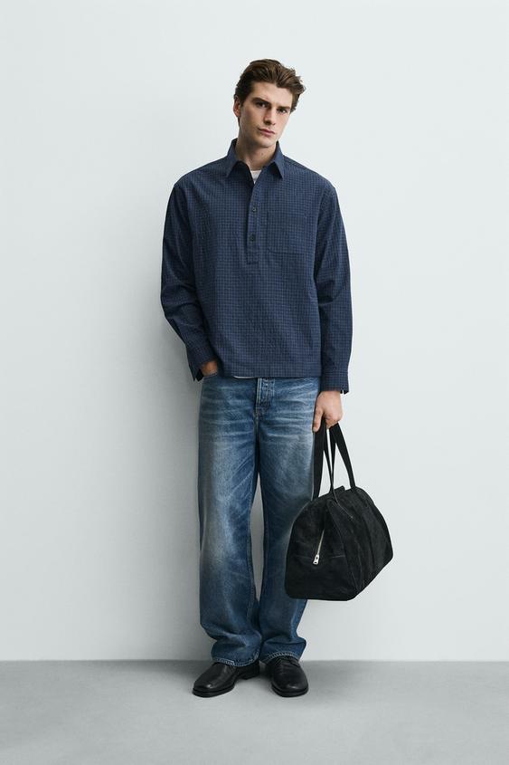 REGULAR FIT PLAID POLO SHIRT